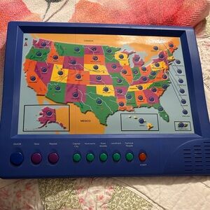 Vintage Interactive States Learning Game By Castlesprings